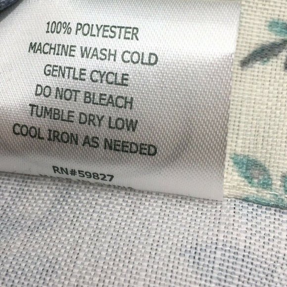 Laura Ashley Belvedere Peacock 4 Window Curtain Panels 2 Sets Blue Turquoise 84" - Picture 12 of 12